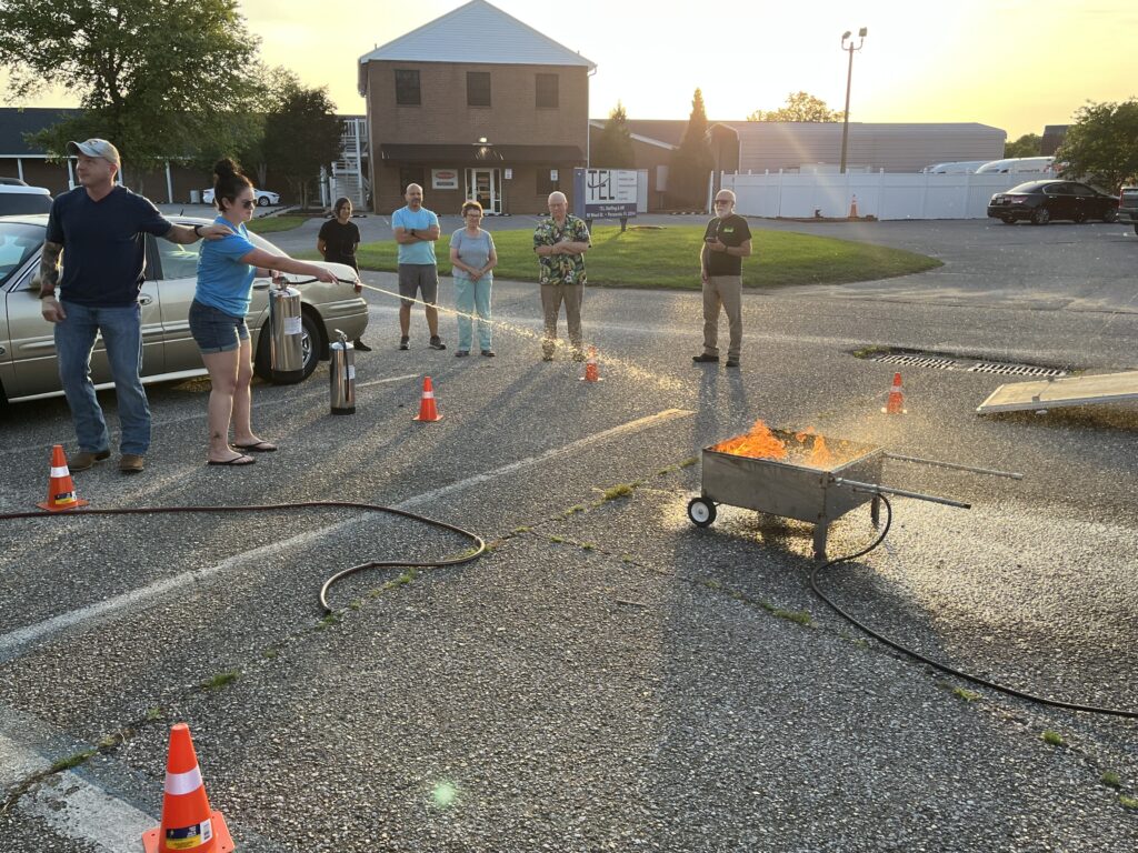 Fire safety training